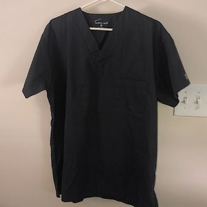 Charcoal gray NWOT buttersoft scrub top